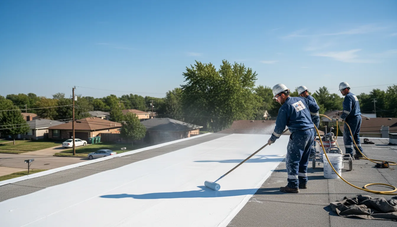 Commercial roof coating in Pleasant Grove, CA near me